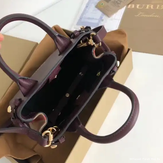 Official FirstBag Ru and Burberry The in House Baby Check Banner Leather 0514